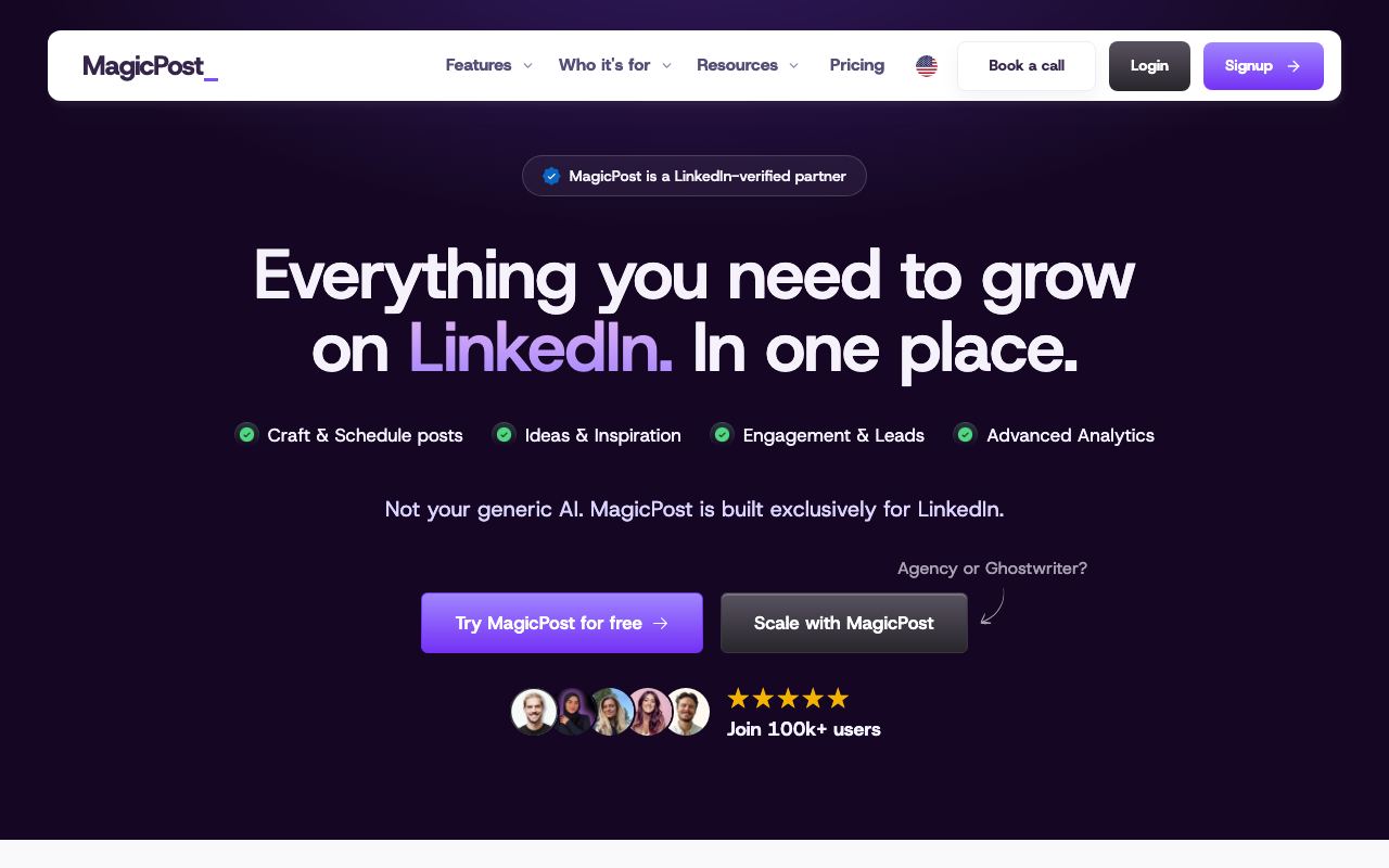 MagicPost homepage